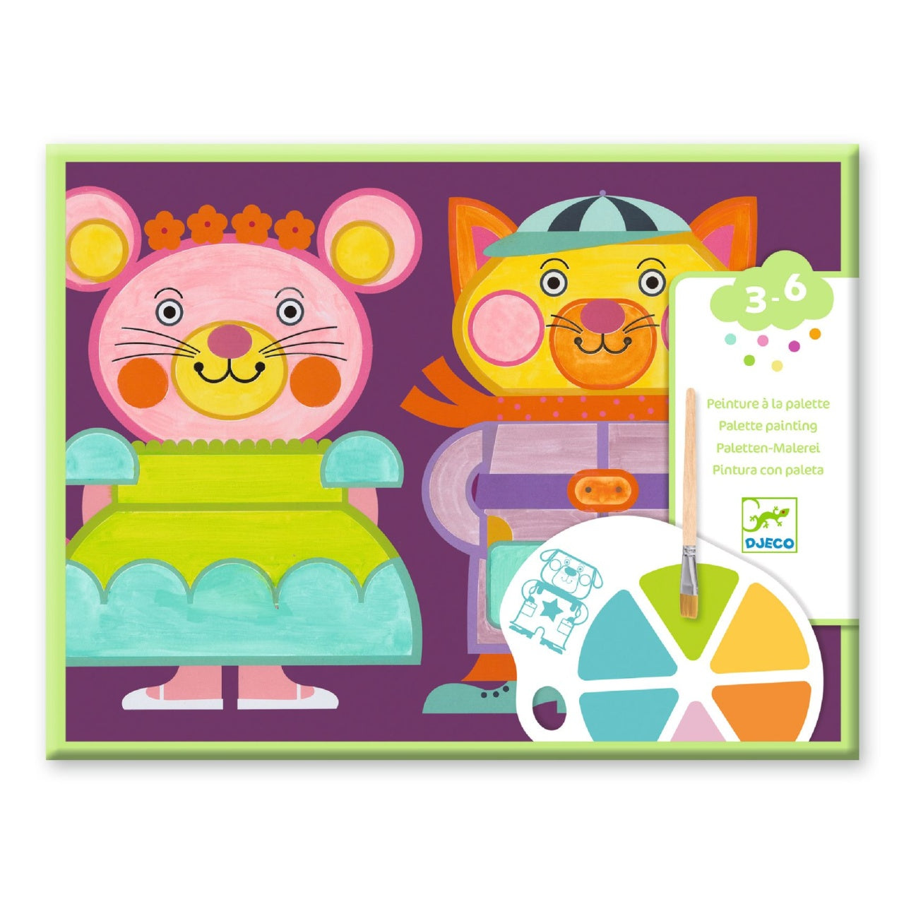Joc creativ de pictura Obraji imbujorati, Djeco - Imagine 1 [ps:0b5806b3-f693-4831-9ec1-388d9e0f9b06]