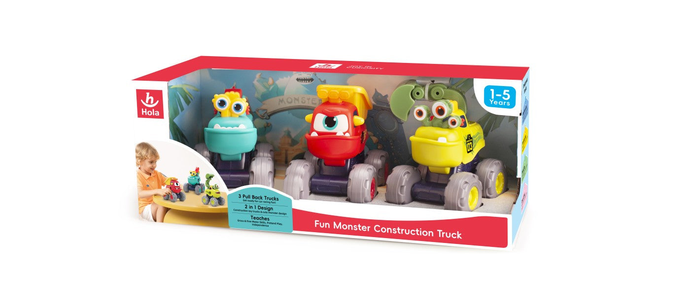 SET 3 MASINUTE DE CONSTRUCTIE MONSTRULETII AMUZANTI CU - Imagine 1 [ps:d245d78f-4b4b-4f8f-be3f-58debbde96bb]