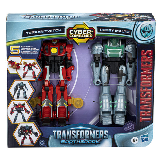 TRANSFORMERS EARTHSPARK SET 2 FIGURINE TERRAN TWITCH SI - Imagine 1