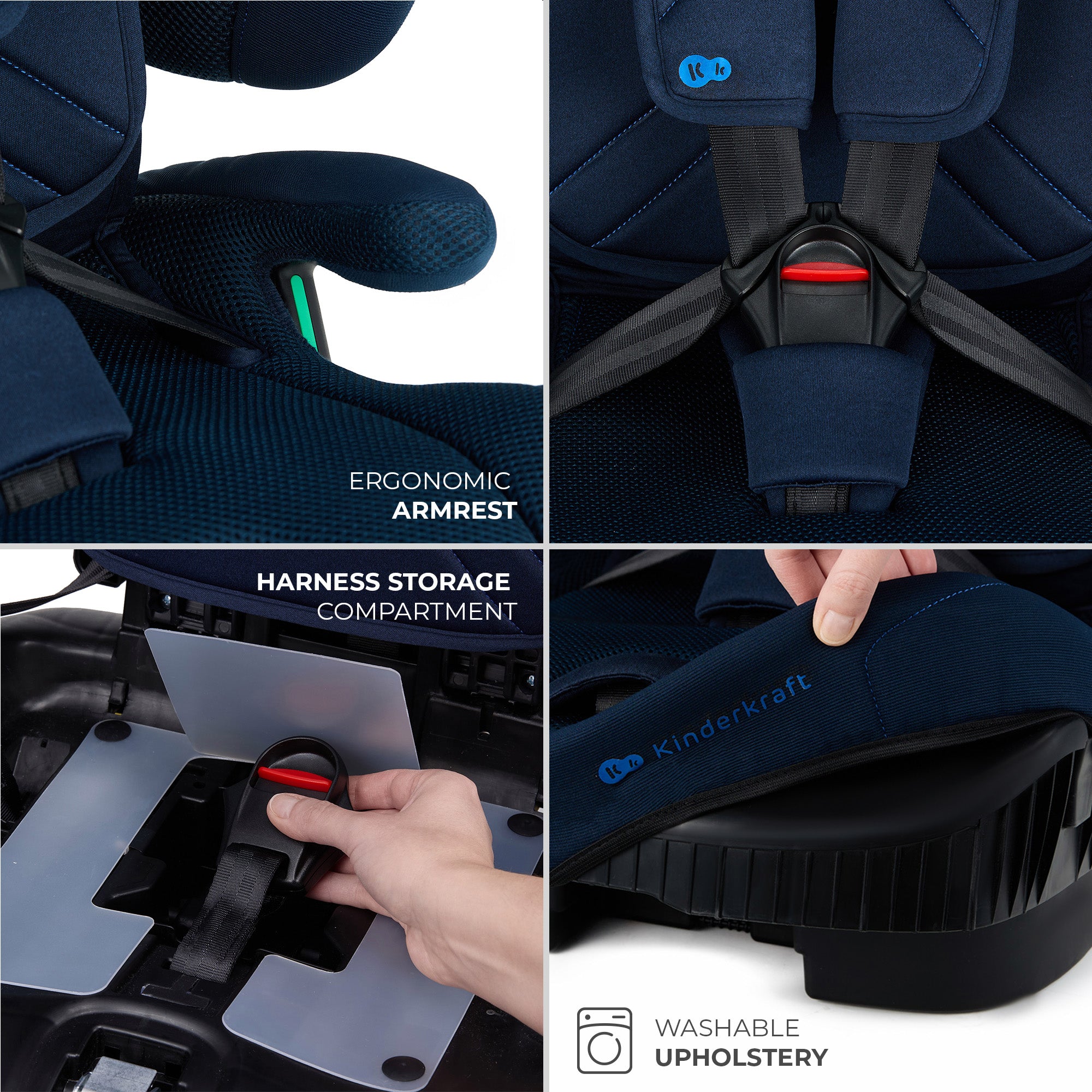 SCAUN AUTO KINDERKRAFT FIX2GO 76-150 CM, NAVY [ps:fcd2be38-2fe6-459d-b67d-6f88469ed772]