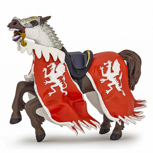 PAPO FIGURINA CALUL REGELUI CU BLAZON DRAGON ROSU - Imagine 1 [ps:fd647958-407c-4f03-b4ed-3c7ae90df8b0]