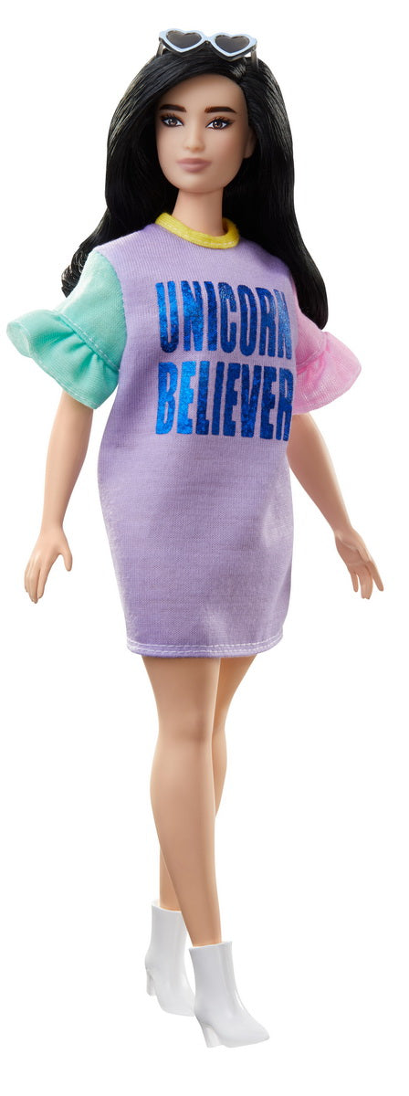 PAPUSA BARBIE FASHIONISTA CU ROCHITA UNICORN BELIEVER [ps:0f2ce21d-c752-4795-9933-4e14158839ca]