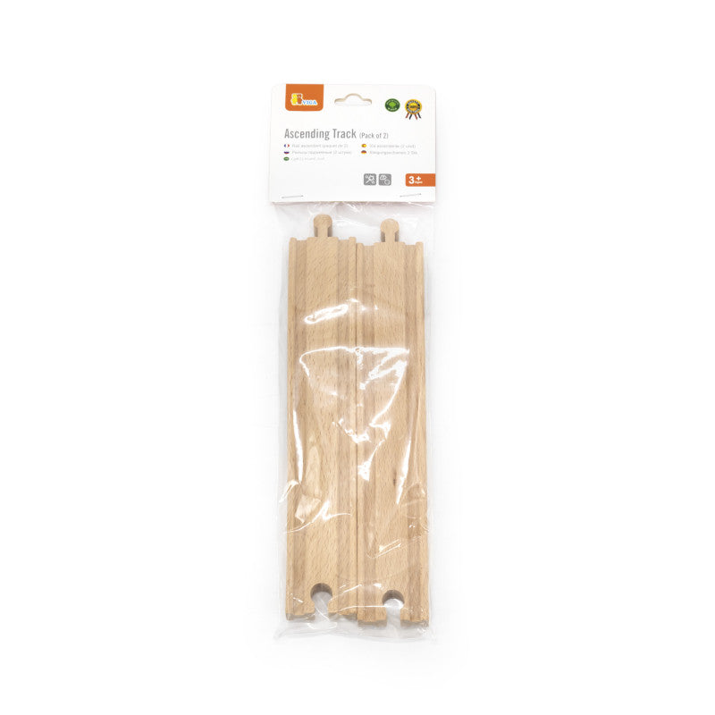 Set extensii sine din lemn in panta pentru trenulete, 2 buc,Viga [ps:1139555f-4c06-4358-85fc-7862c1ee3a20]