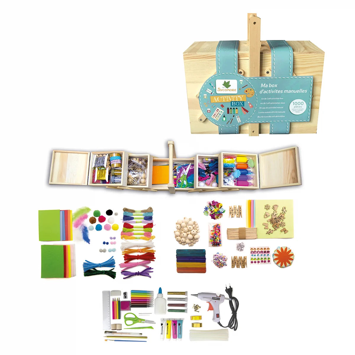 Activity Box Sycomore - Set Lucru Manual cu 1000 Piese - Default Title (1) [ps:c61da420-551e-410b-ba45-3ba916c42761]