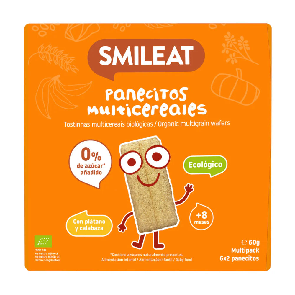 Smileat Crackers multicereale cu banana si dovleac 60g, - Imagine 1 [ps:240b7fde-3e23-407b-9f6c-cc102cb7ba66]