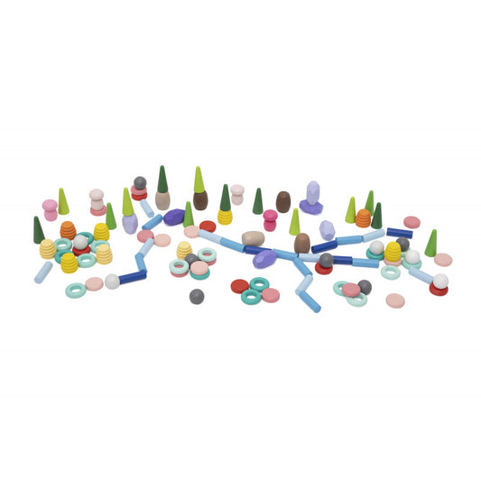 Blocuri din lemn colorate Comorile Naturii (141 piese), Viga - Imagine 1 [ps:568d2332-f32b-47ab-b30e-06d5c4478786]
