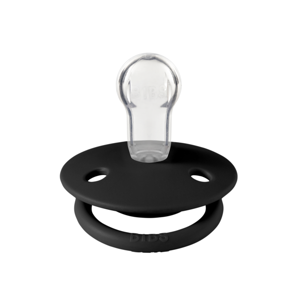 Set 2 Suzete BIBS De Lux Silicon, Rotunde, Sage/Hunter Green - Negru (1) [ps:5cd515ec-afbc-4c1e-bc3b-337f532473b9]
