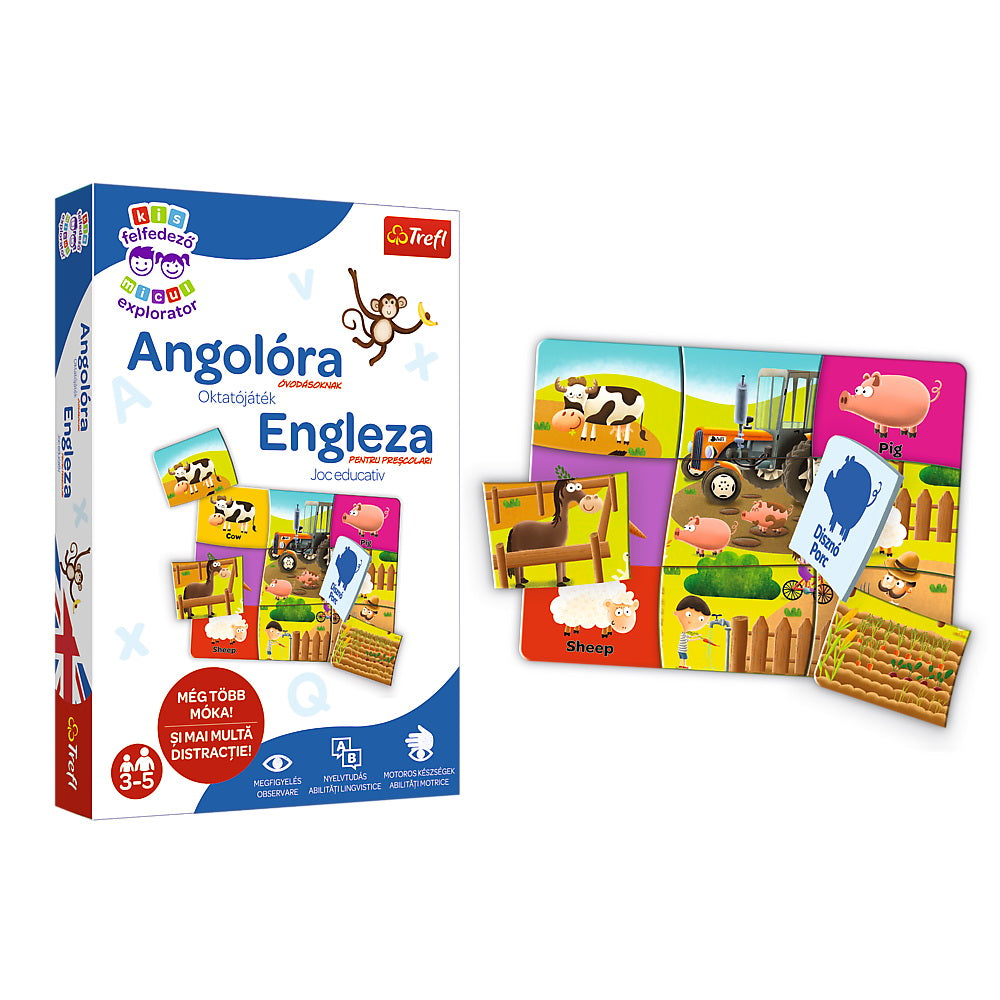 JOC EDUCATIV EDUPUZZLE ENGLEZA PENTRU PRESCOLARI Trefl - Imagine 1 [ps:acf00cbf-42f5-4465-9caa-3a64380c4ae1]