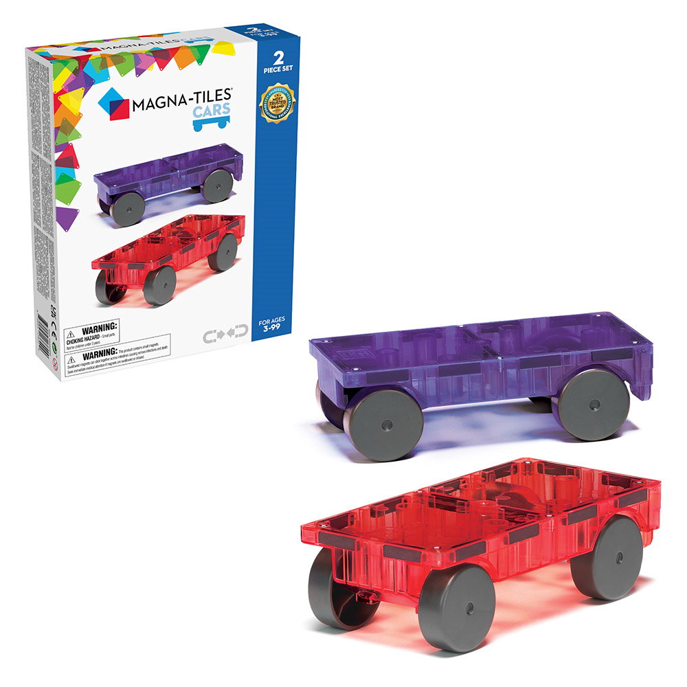 MAGNA-TILES Extensie 2 Mașinuțe Galben și Verde - Mov si Rosu (1) [ps:0a3032b6-773f-42b0-aad4-f60abfd0c3ab]