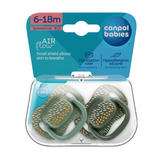 Canpol Babies Suzeta simetrica din silicon 6-18m - Imagine 1 [ps:30758d32-459f-43e8-a95e-2eba8b8c23f5]