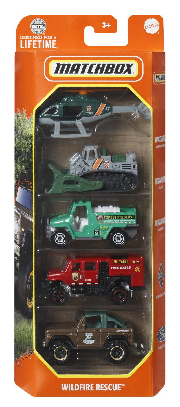 MATCHBOX SET 5 MASINUTE METALICE MBX WILDFIRE RESCUE - Imagine 1 [ps:417b47fa-8e64-4ce9-a6d4-68b8ac407437]