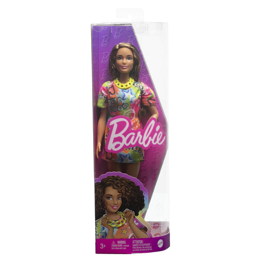PAPUSA BARBIE FASHIONISTA SATENA CU ROCHIE CU IMPRIMEU - Imagine 1 [ps:f956755b-bfc6-4d26-a1cf-395f24bf3981]
