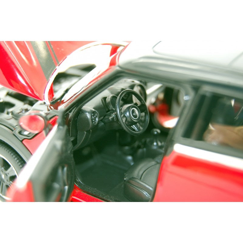 MASINUTA METALICA MINICOOPER ROSU SCARA 1 LA 24 Rastar - Roșu