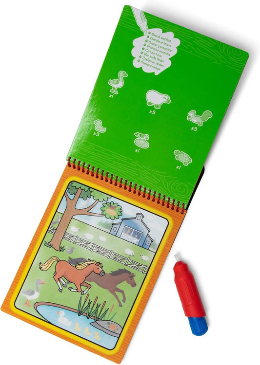Carte de Colorat Water WOW Fermă - Melissa & Doug - Default Title (1) [ps:58e43ade-69df-4cd0-8561-c1e9353f366f]