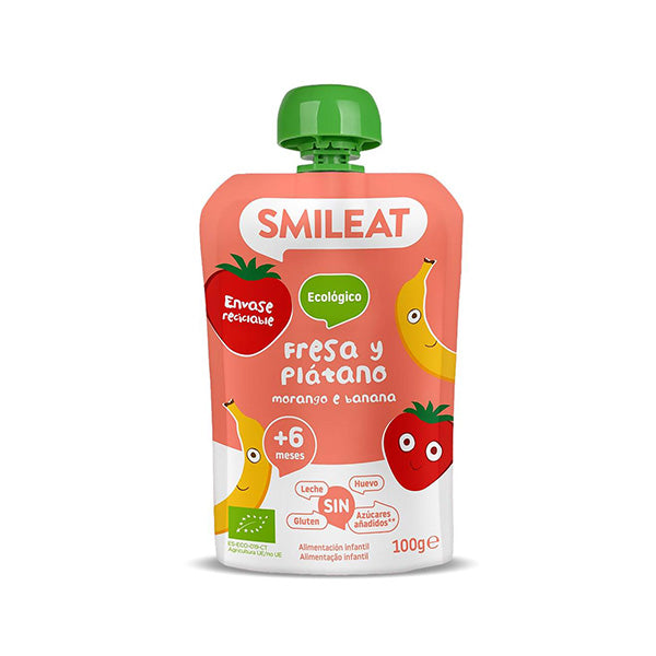 Smileat Gustare piure din banane si capsuni 100g, +6 - Imagine 1 [ps:888f80d2-5d4a-465f-92ca-a72551be9c30]