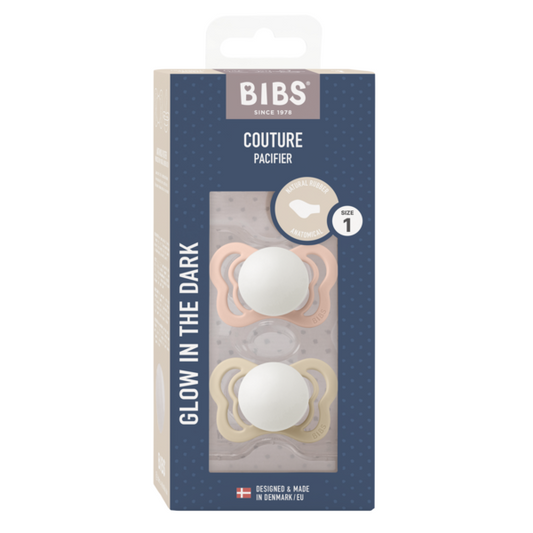 Set 2 Suzete BIBS Couture Glow Latex, Anatomice, 0 luni - Blush/Vanilla (1) [ps:63c0c65c-8c7c-4835-8602-63de7a28a3a2]