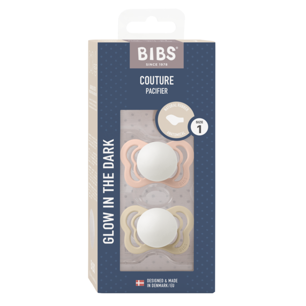 Set 2 Suzete BIBS Couture Glow Latex, Anatomice, 0 luni - Blush/Vanilla (1) [ps:63c0c65c-8c7c-4835-8602-63de7a28a3a2]