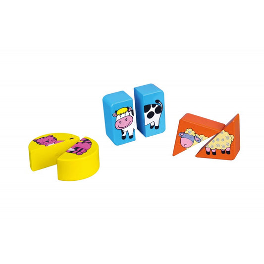 Puzzle din cuburi din lemn cu animale Viga - Imagine 1 [ps:fee13417-b86a-499d-b5d8-b648a6bf283d]