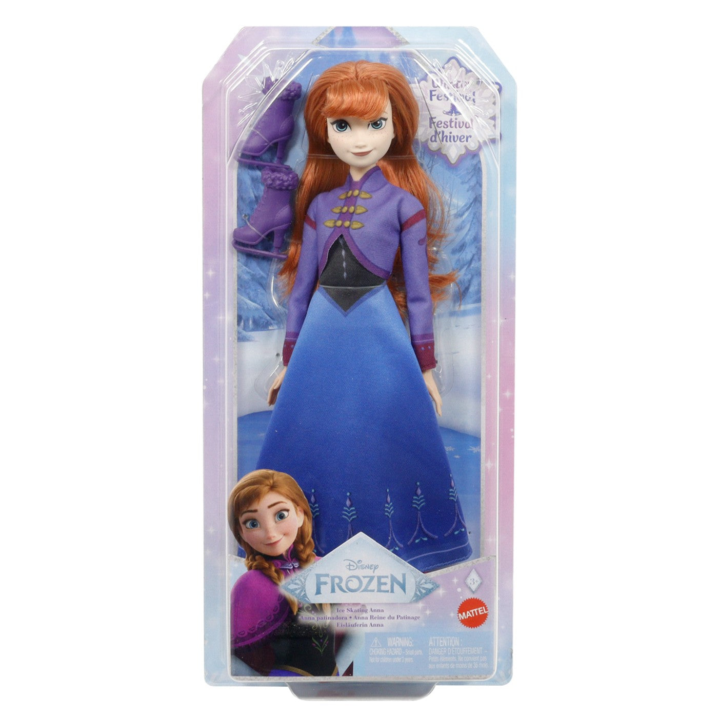 DISNEY FROZEN PAPUSA ANNA PATINATOARE Mattel - Imagine 1 [ps:893637b8-b1b6-4a49-a236-6ba47a98828b]