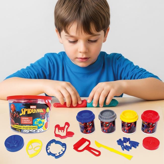 Plastilină Doh Gălețușă Marvel Spiderman Jumbo cu Accesorii - Default Title (1) [ps:34bef7e0-d3bf-4d85-b763-7ddfb6b1a58e]