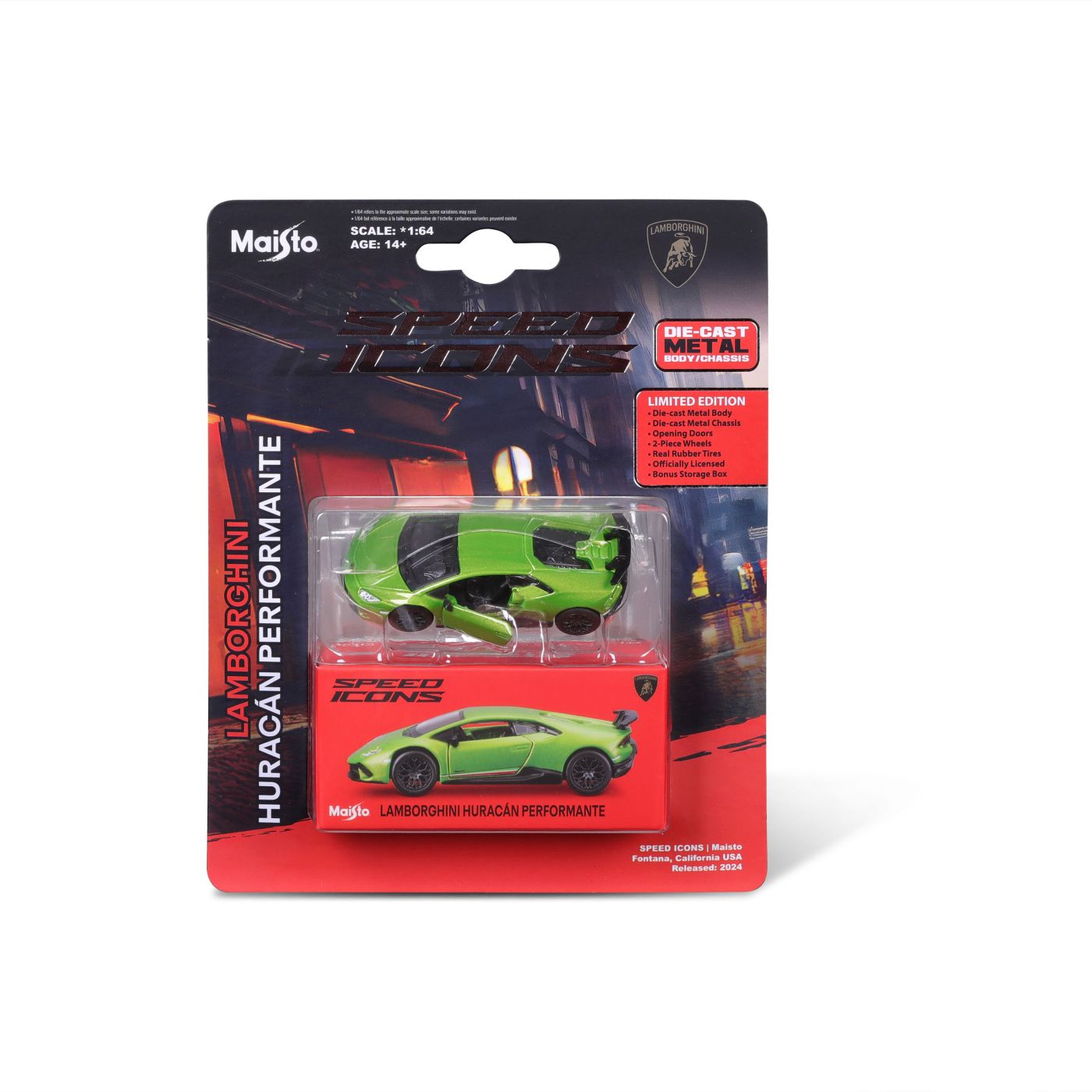MAISTO MASINUTA METALICA SPEED ICONS LAMBORGHINI HURACAN - Imagine 1 [ps:5b4d9416-f3ac-43b8-9f8b-c160910747f6]