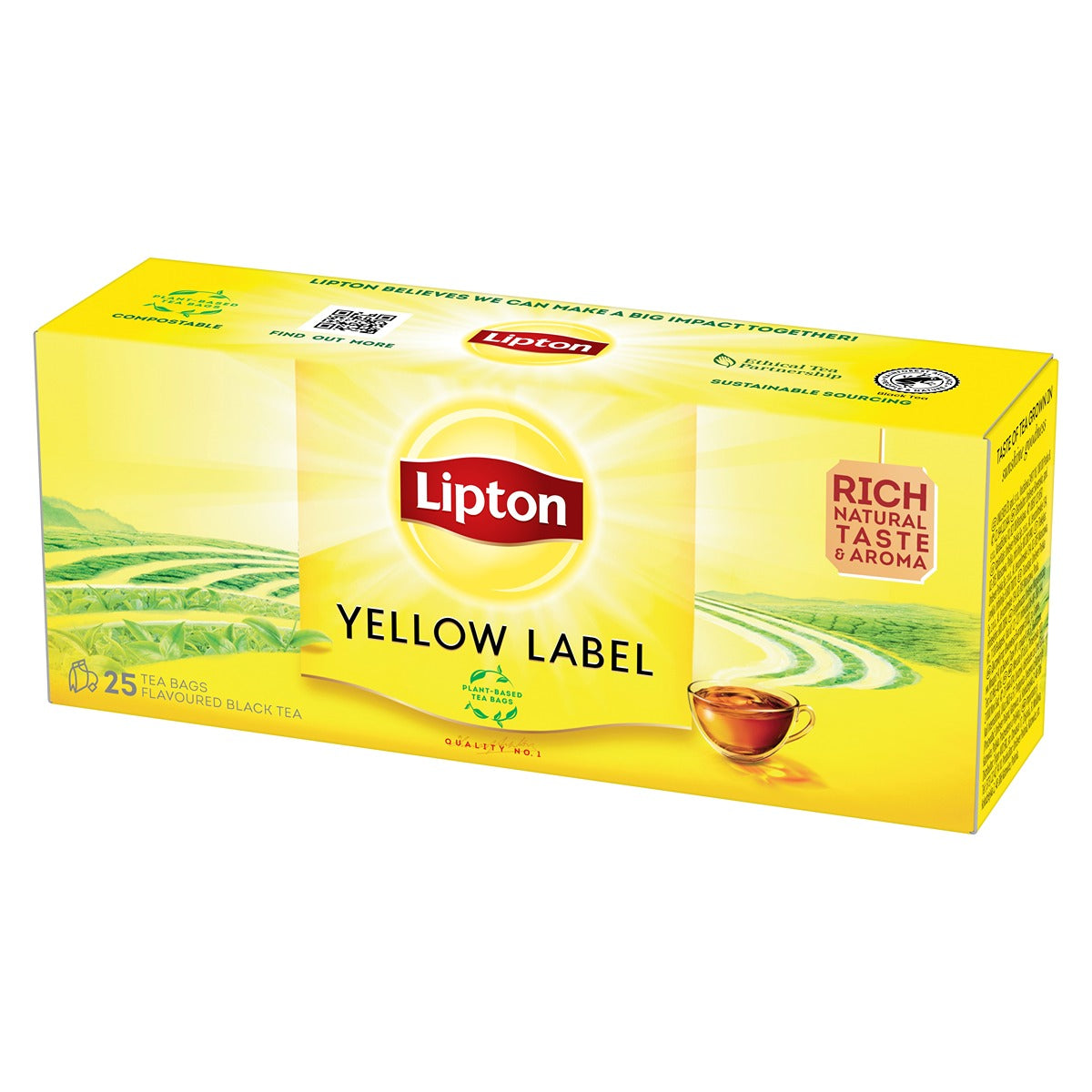 LIPTON Yellow Label, ceai, negru, 25 pliculete - Imagine 1 [ps:f4ced4ff-abb1-437d-9612-4a8ca88fbe51]