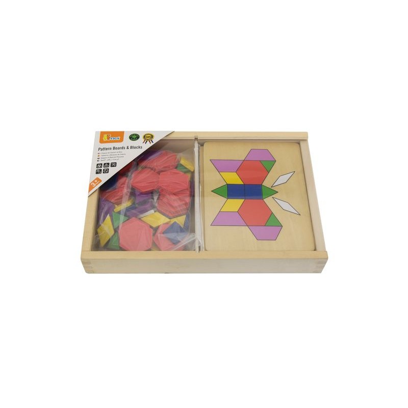 Set mozaic Tangram din lemn cu modele, Viga - Imagine 1 [ps:211597b4-607e-4cb4-afaf-1a4ac616906d]