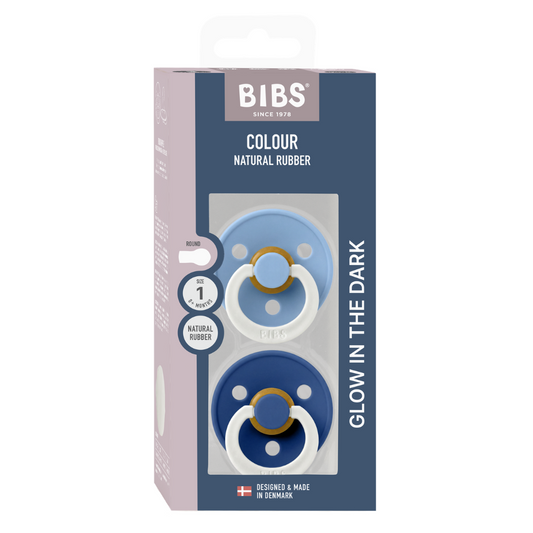 Set 2 Suzete BIBS Colour Glow Latex, 0 luni - Sky Blue - Sky Blue/Cornflower (1) [ps:cce21dc4-f9aa-4096-a347-fe3fc88e44c8]
