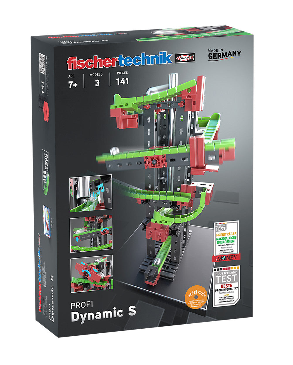 Kit STEM Cursa cu obstacole Dynamic S, Fischertechnik - Imagine 1 [ps:2a260581-0dd4-4a05-b8b2-76c140f6f30c]