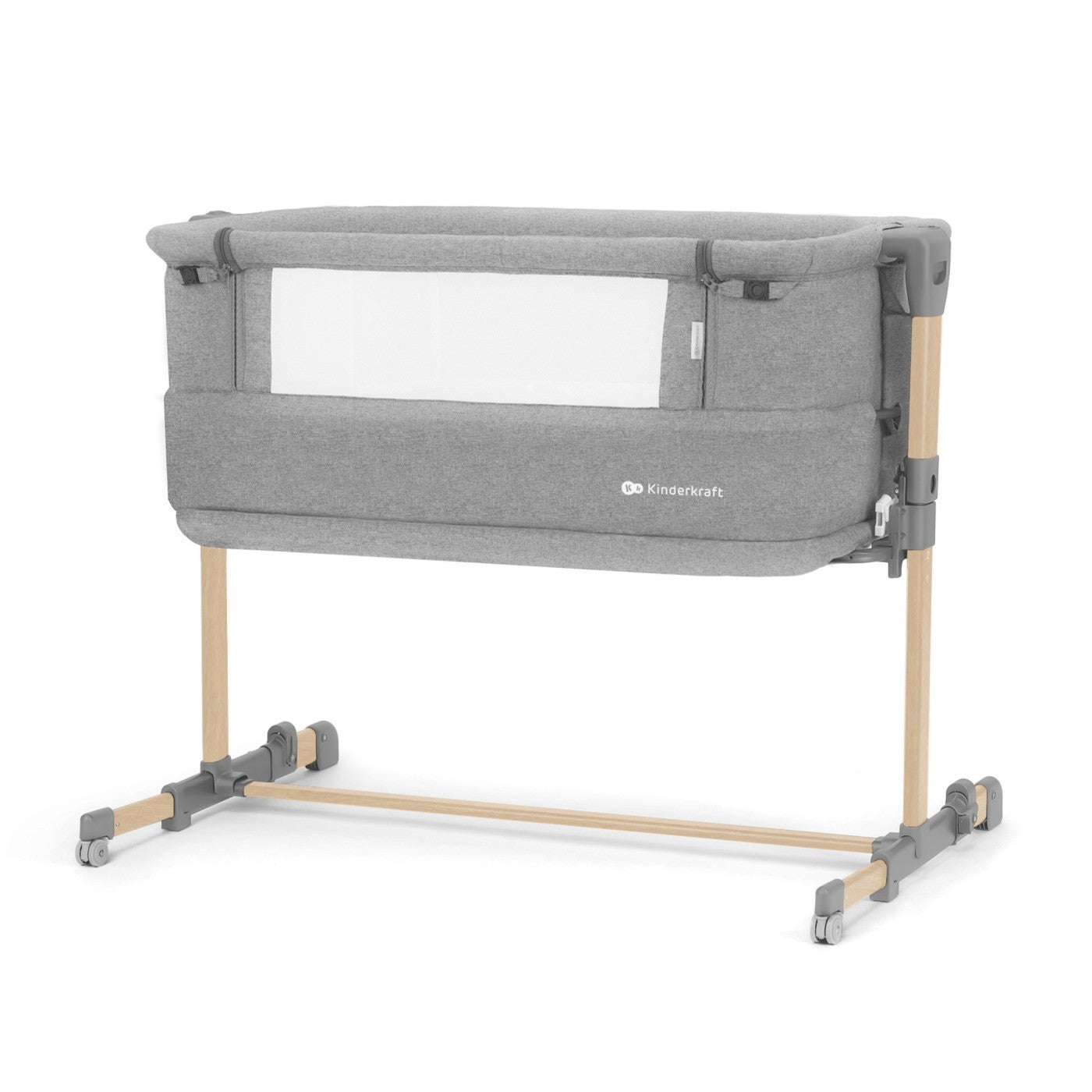 PATUT BEBE, KINDERKRAFT NESTE GROW, GRI DESCHIS LEMN - Imagine 1 [ps:27dfccd1-42bc-4bf0-ac2e-d4d67fe7553f]