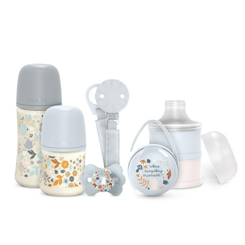 Set de start WONDERLAND 6 piese, albastru, Suavinex - Albastru [ps:9a8f5f84-b30b-43fa-8601-ba570c93a076]