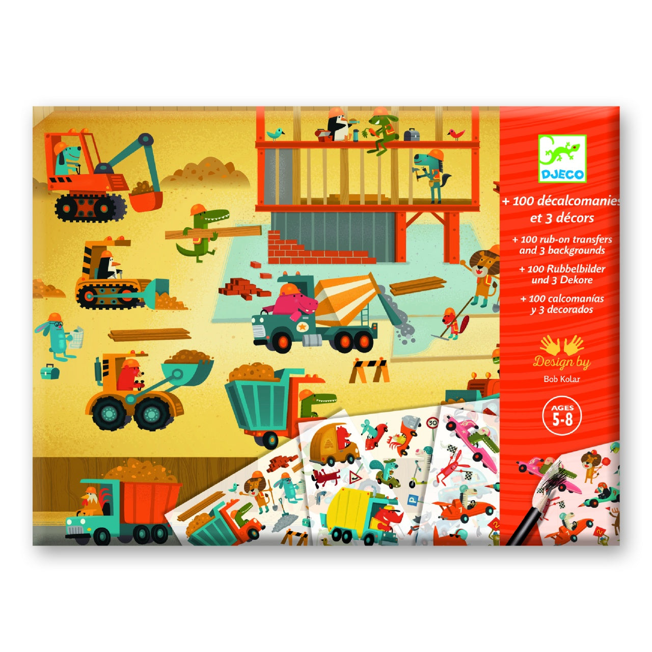 Joc creativ Transferuri cu vehicule, Djeco - Imagine 1 [ps:a1866b51-ea62-4178-b704-e6504c6ca88c]