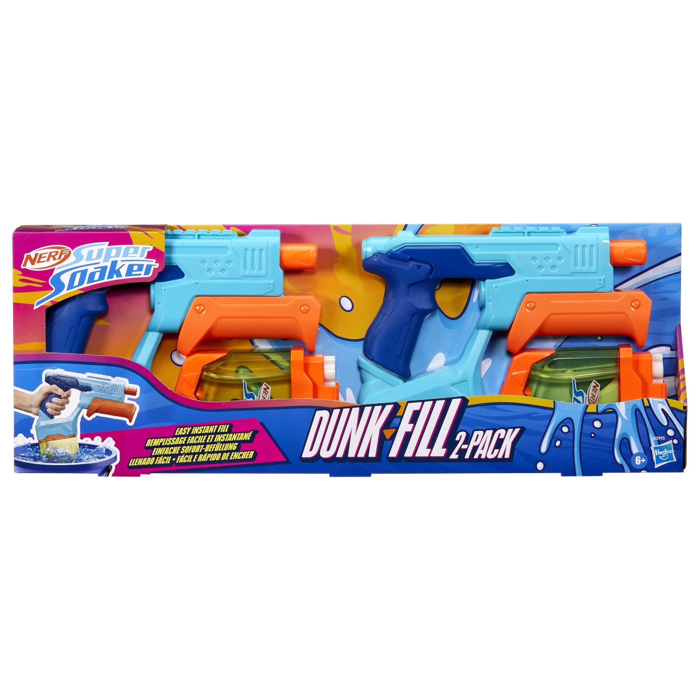 NERF SUPER SOAKER SET 2 BLASTERE NERF DUNK FILL Hasbro - Imagine 1 [ps:e15a3c9a-8df7-495b-a9bc-57188597a7bc]