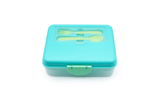 CUTIE PRANZ BENTO 2 NIVELE CU TACAMURI MELII BLUE MINT LIME [ps:24818651-6e65-4f0b-b3b5-d0ad13eed00b]