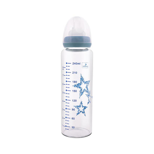 Biberon Lorelli din Sticlă Anticolici, 240 ml, Pink - Blue (1) [ps:d6a50fb8-b166-4b65-8197-a203b5abd841]