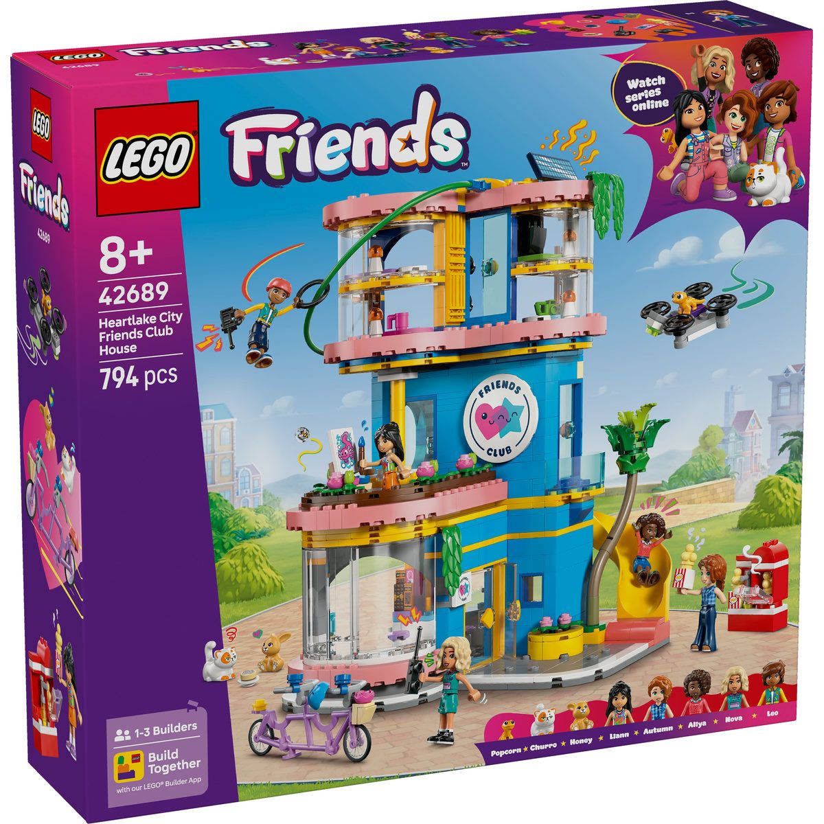 LEGO FRIENDS CLUBUL PRIETENILOR DIN ORASUL HEARTLAKE 42689 - Imagine 1
