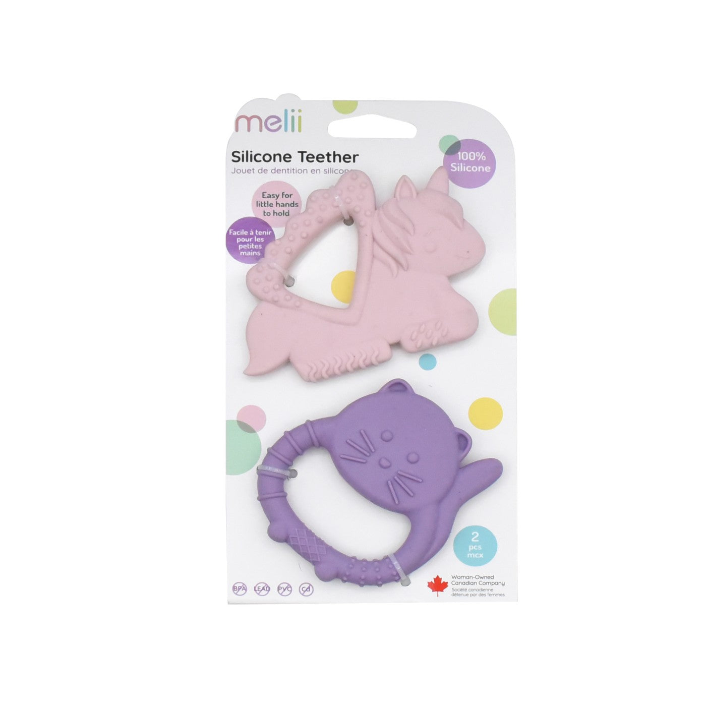 SET 2 JUCARII DENTITIE SILICON MELII MODEL UNICORN+PISICA - Imagine 1 [ps:84831fab-27ed-4ffb-9a2a-8b279f594d3e]