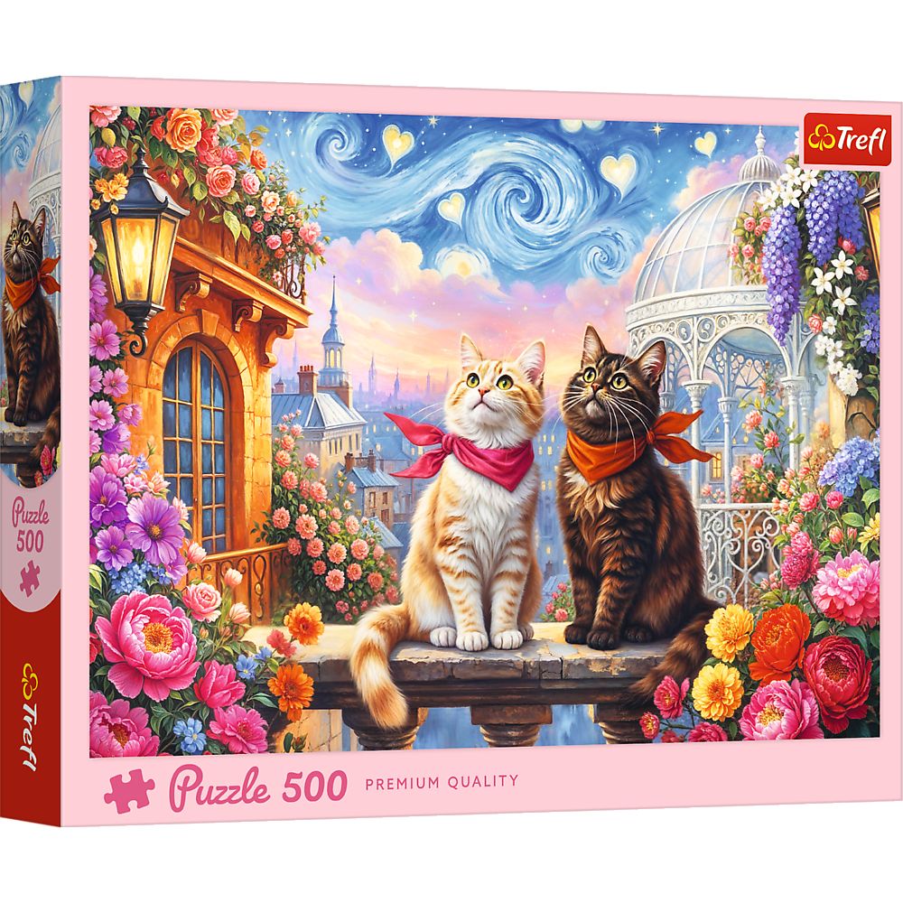 PUZZLE TREFL 500 PISICI INDRAGOSTITE - Imagine 1 [ps:deeea75e-5aa3-43dd-acc9-638e5649a954]