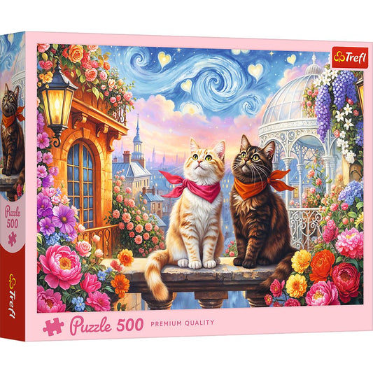 PUZZLE TREFL 500 PISICI INDRAGOSTITE - Imagine 1 [ps:deeea75e-5aa3-43dd-acc9-638e5649a954]
