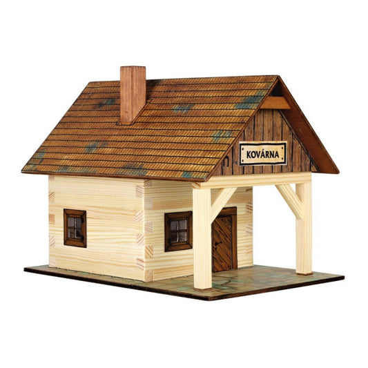 Set constructie arhitectura Fierarie, 86 piese din lemn, - Imagine 1 [ps:23b80ea2-1a32-4b91-afaa-e9d19bc74211]