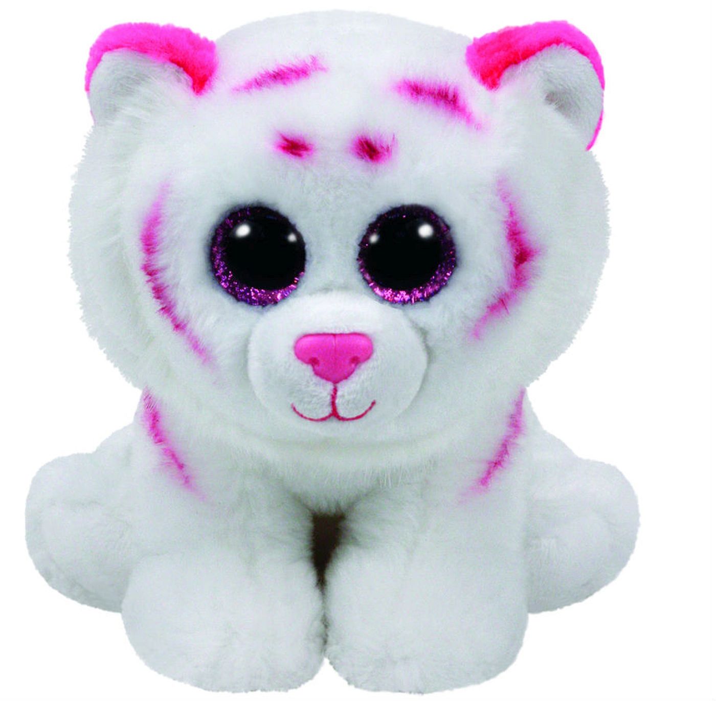 PLUS TY 24CM BEANIE BABIES TABOR TIGRU ALB ROZ - Imagine 1 [ps:f4bc90fa-d669-4f41-bb84-3a14cc78deb0]