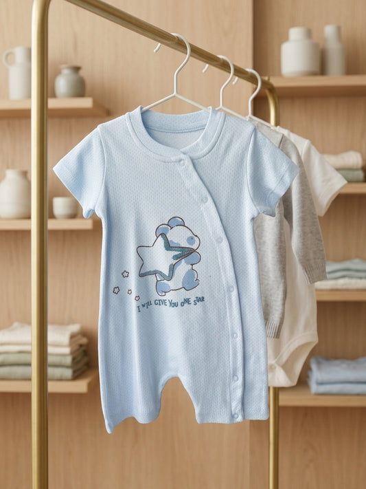 Salopeta bumbac cu capse ursulet 0-3 Luni Alb INFANT - 6-9 Luni (1) [ps:e54ff8dd-c3f5-436e-8a6e-ee3f37fc5d01]