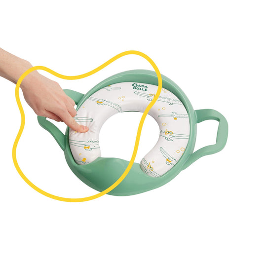 Reductor WC cu Manere Verde Badabulle - Confort și Siguranță - Verde (1) [ps:2553e4e1-e2b6-40be-af5d-f4f0a2ccf8f5]