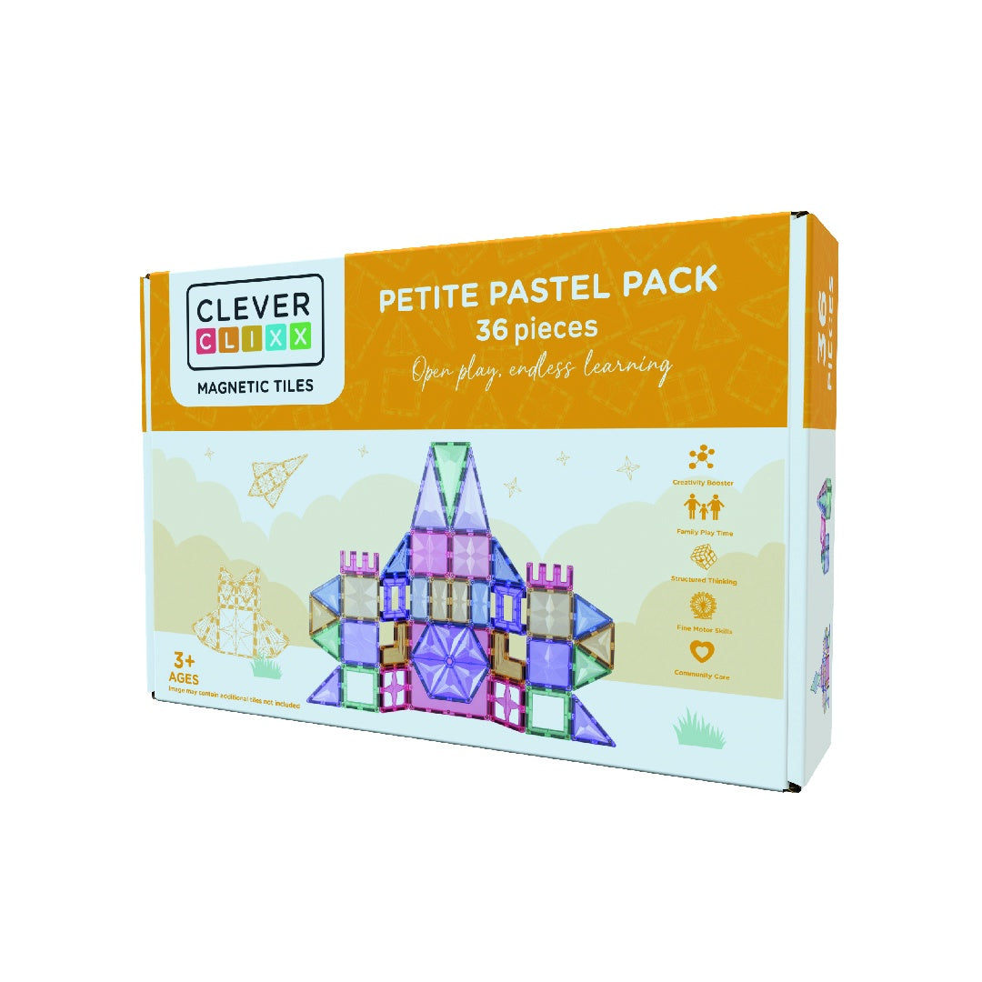 Set magnetic de construit Pastel 36 piese, Cleverclixx - Imagine 1 [ps:69d86129-9519-4ec3-b7a3-a8fa8477c0f4]