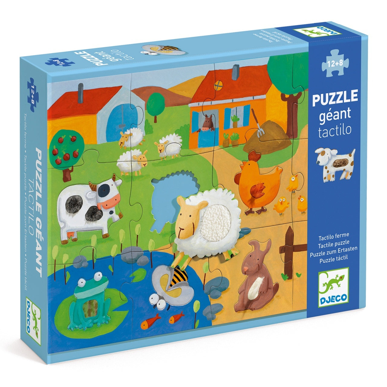 Puzzle gigant tactil Ferma, Djeco - Imagine 1 [ps:0f3476af-2c76-4916-8a29-f563f331a74e]