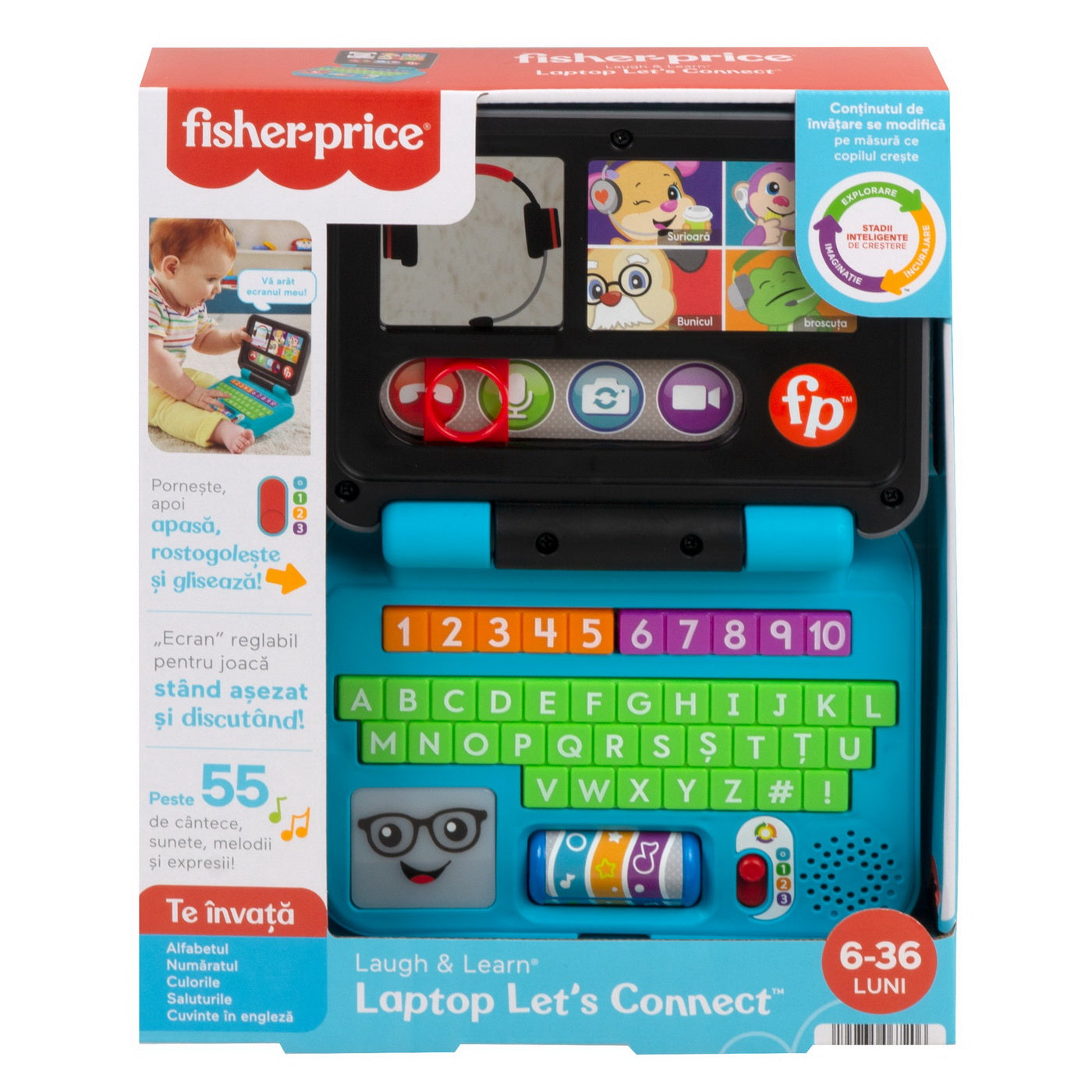 FISHER PRICE LAUGH&LEARN LAPTOP INTERACTIV IN LIMBA - Imagine 1 [ps:87e72ced-d2e6-4b94-aeda-178e8d36b20f]