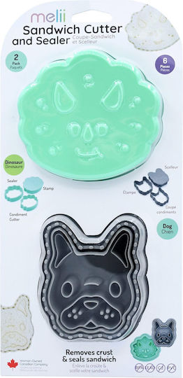 3 IN 1 FORME ANIMALE PENTRU SANDWICH, MELII, DINOZAUR SI - Imagine 1