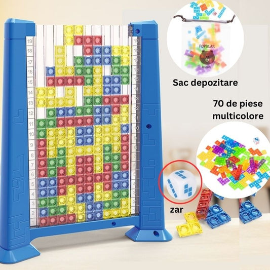 Joc Inteligență Tetris Tangram Flippy, 70 Piese, Montessori - Albastru (1) [ps:b2d0d5b6-6375-420c-b0d0-113b80a18ac2]