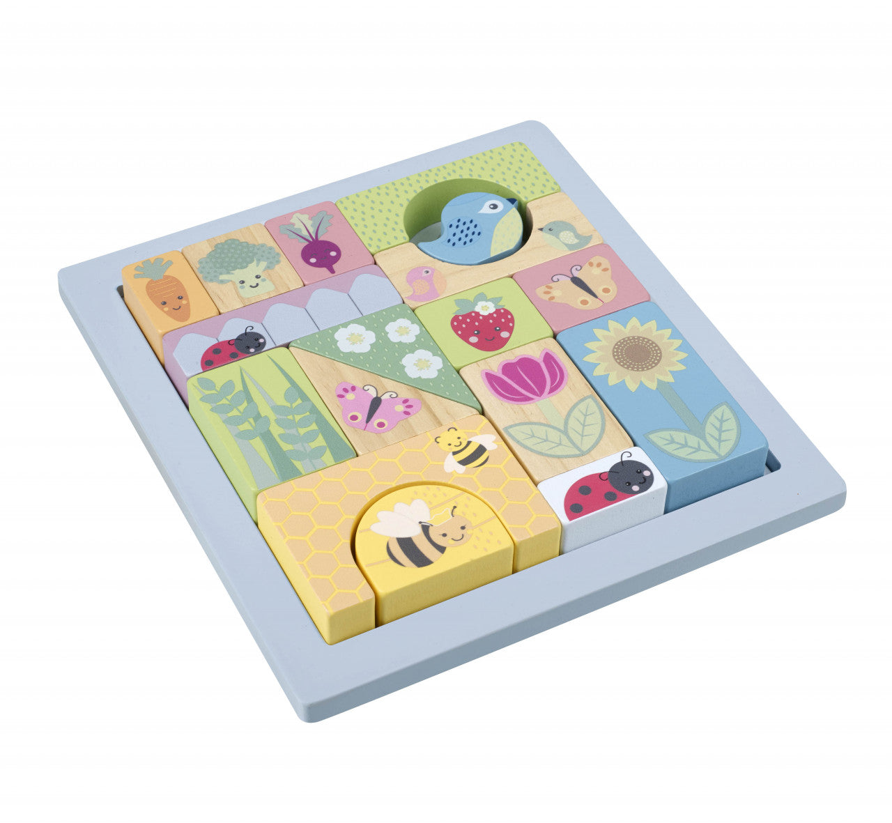 Cuburi de construit Gradina de primavara, Orange Tree Toys - Imagine 1 [ps:94555f9c-face-4ab6-9371-4d86a5fec14c]