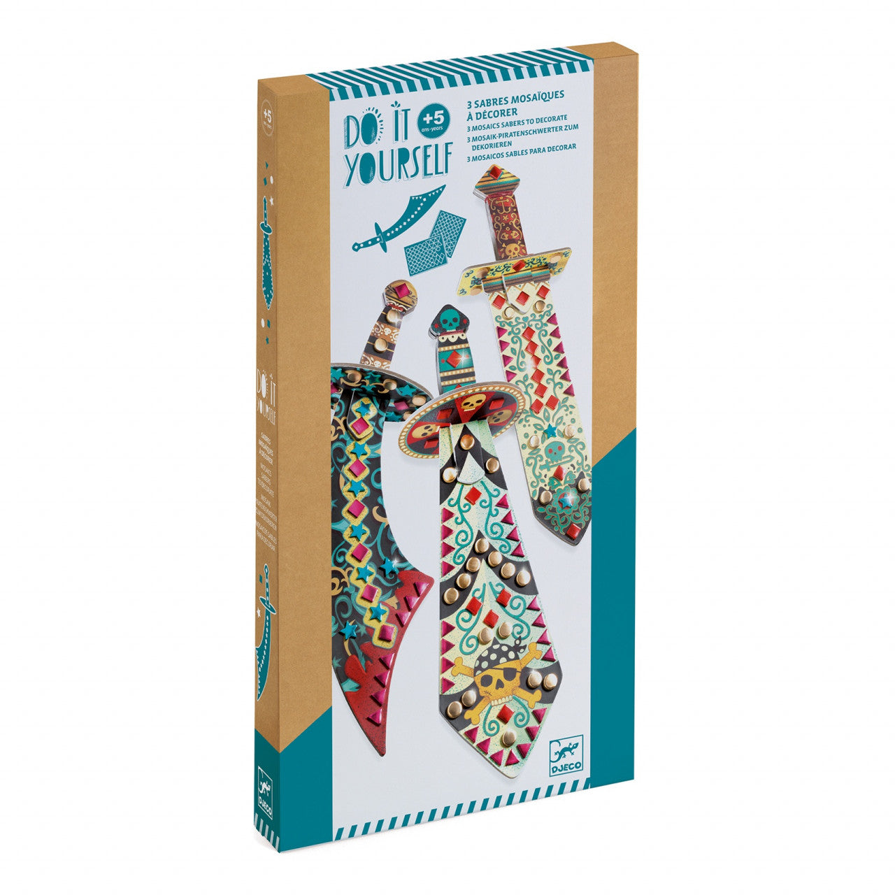Joc creativ DIY Sabiile piratilor, Djeco - Imagine 1